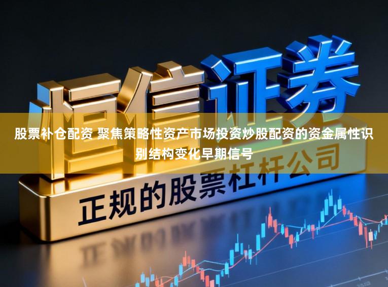 股票补仓配资 聚焦策略性资产市场投资炒股配资的资金属性识别结构变化早期信号