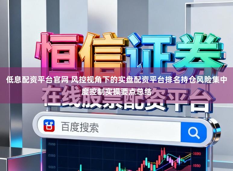 低息配资平台官网 风控视角下的实盘配资平台排名持仓风险集中度控制实操要点总结