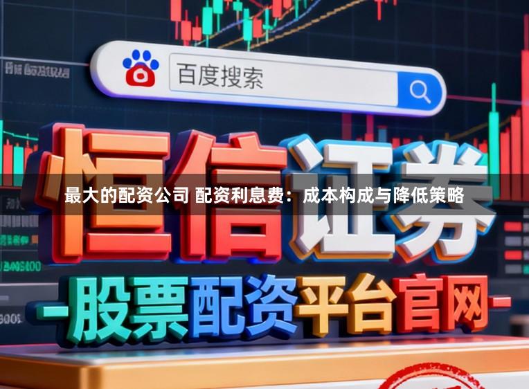 最大的配资公司 配资利息费：成本构成与降低策略